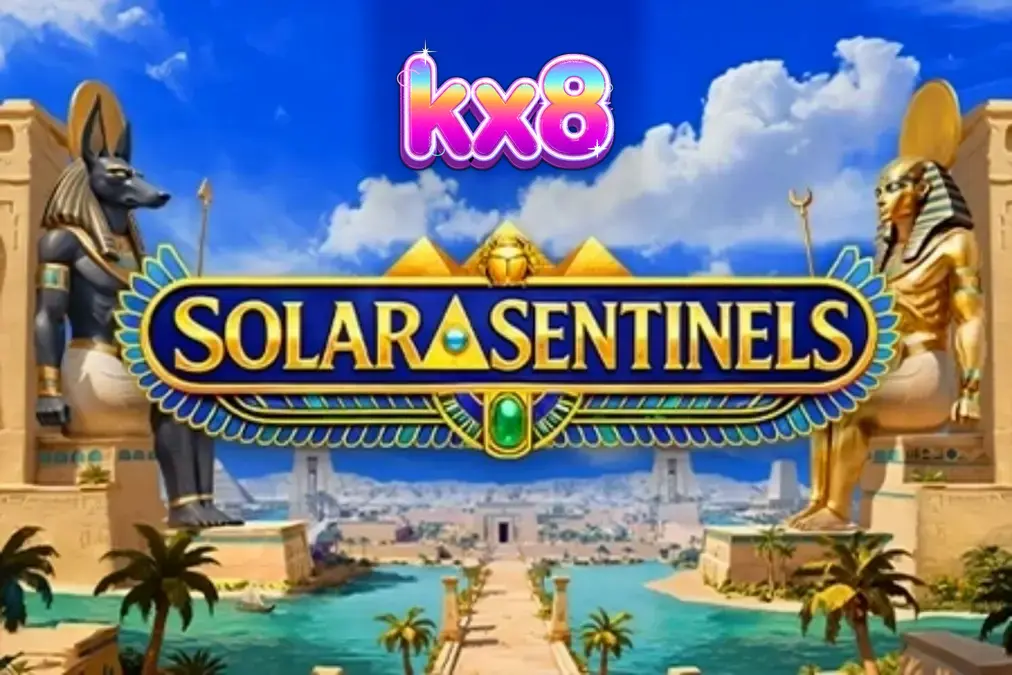 Solar Sentinels স্লট গেমের প্রাচীন মিশরীয় থিম এবং গ্রিড লেআউট